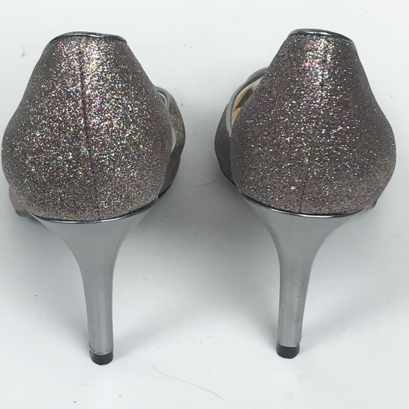 MARC FISHER Joey 3 Glitter Sparkle Heels Sz 7 - Picture 3 of 5